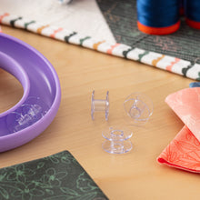 Load image into Gallery viewer, Kenmore/Janome/NewHome Plastic Bobbins,<BR>30 Bobbins per Box