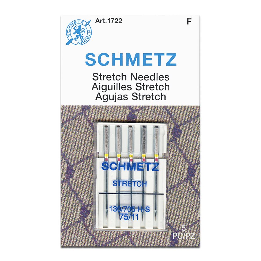 Schmetz Stretch Ball Point Home Machine Needles - 15x1, 130/705 H-S -  5/Pack - WAWAK Sewing Supplies