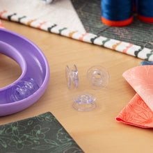 Load image into Gallery viewer, Viking Concave Plastic Bobbins,&lt;BR&gt;30 Bobbins per Box
