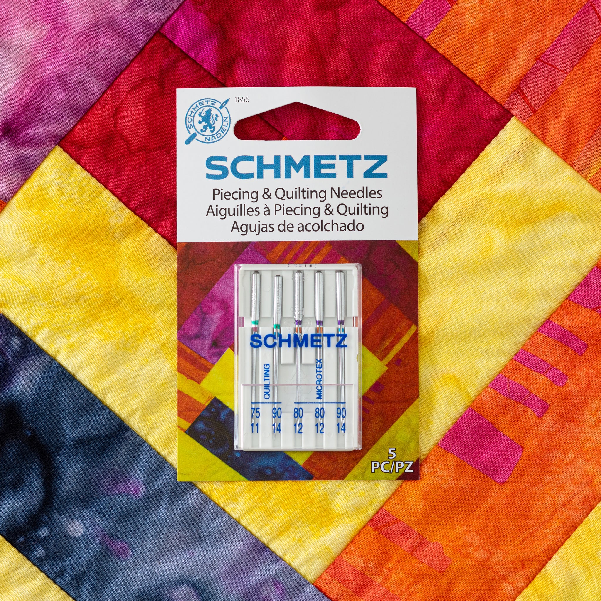 NEW SCHMETZ QUILTING NEEDLES SEWING MACHINE 130/705 H-Q 75/11 90/14 5 PK  1739