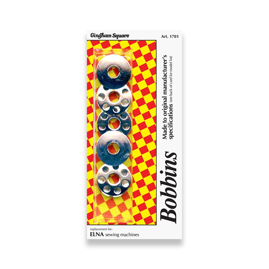 Elna Metal Bobbins,<BR>30 Bobbins per Box