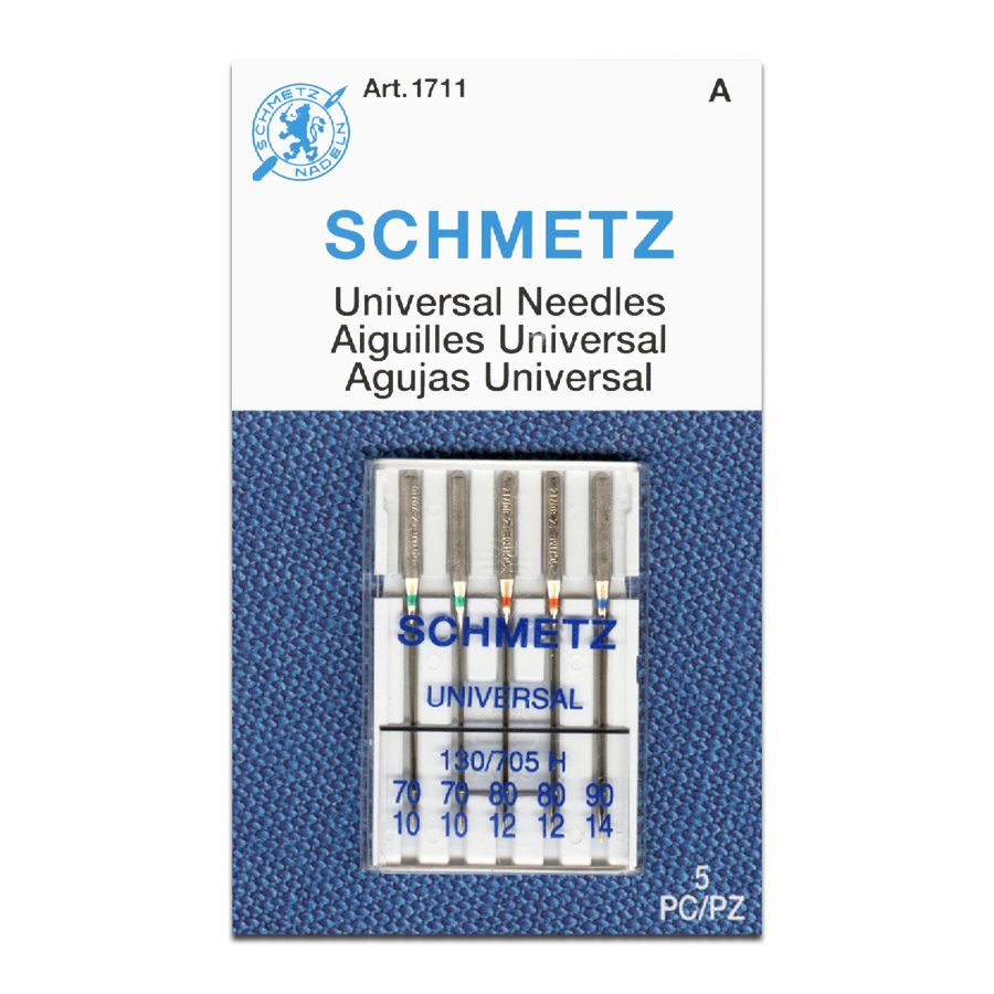 Schmetz Universal Serger Needles 5/Pk- Size 14/90