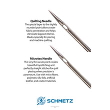 Load image into Gallery viewer, SCHMETZ Quilting and Microtex Combo Pack
