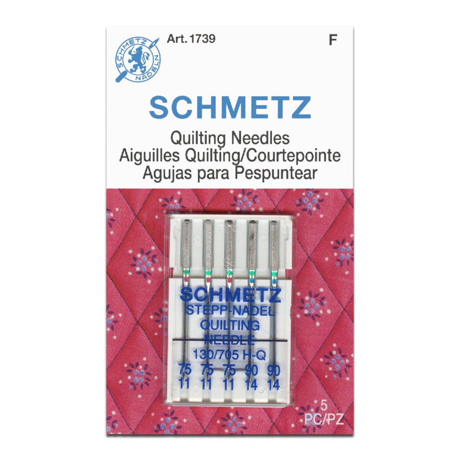 Schmetz Stepp-Nadel Quilting Needle 130/705 H-Q Sewing Machine Needles 10  needle