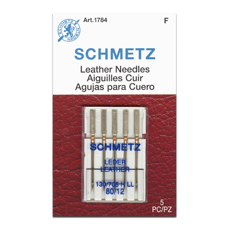 Pfaff Sewing Machine Needles with Leather Point for stitching suede and  leather