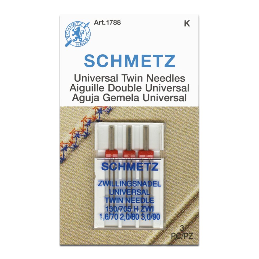 Twin Needles for Sewing Machine Combo Pack, Medium Ball Point
