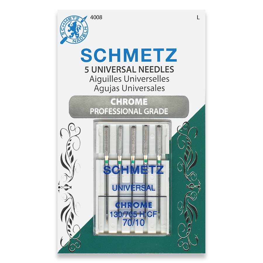Schmetz Universal Size 80/12 Machine Needles 5 count Schmetz #1709 - Justin  Fabric