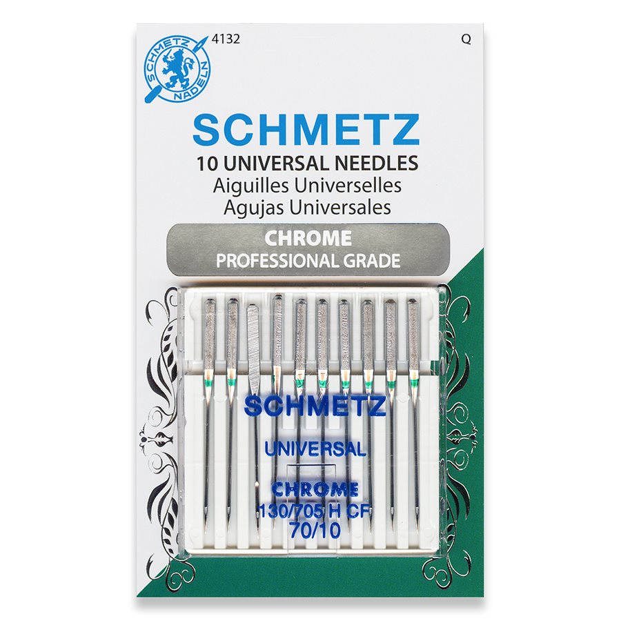 Aiguilles Schmetz CHROME professionnelle 130/705 H-E CF taille 75 par 5  SCHMETZ 130/705 H-E CF : MAX&MACHINES